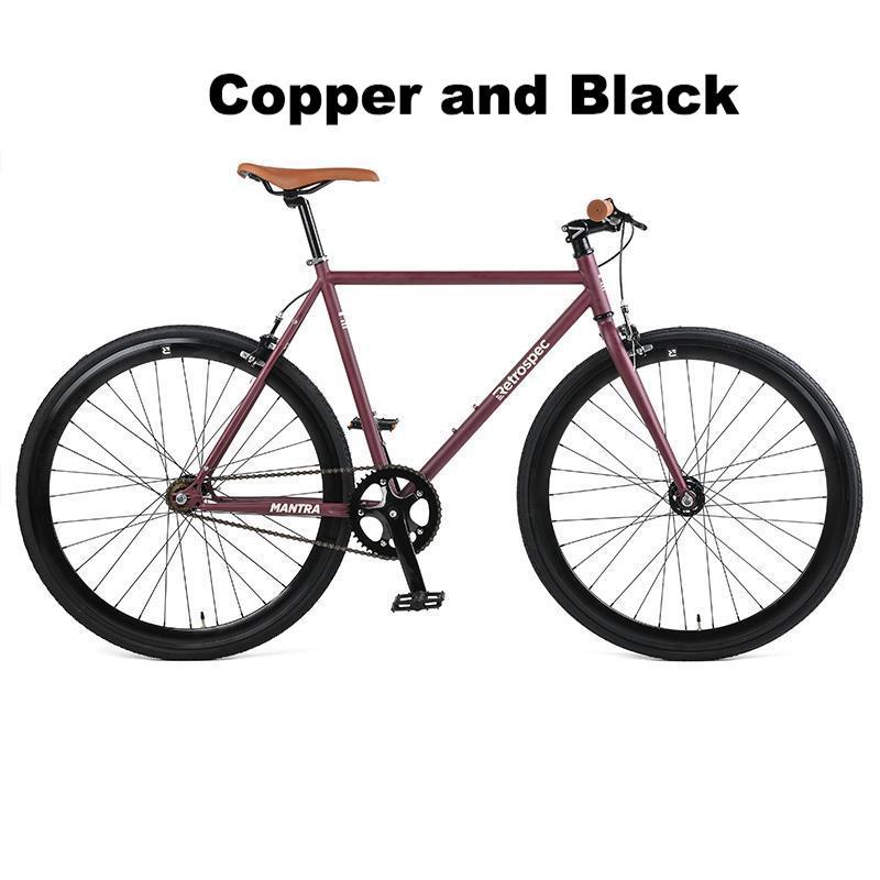 Retrospec mantra v2 single speed fixed gear bicycle with sealed best sale bearing hubs